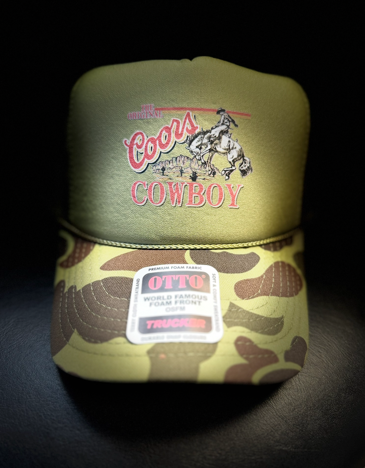 Coors Cowboy Duck Camo Trucker Cap