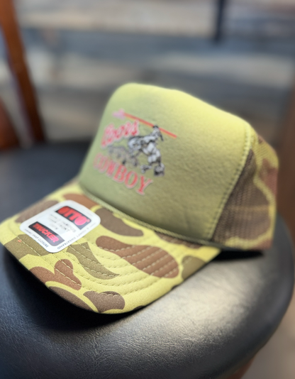 Coors Cowboy Duck Camo Trucker Cap